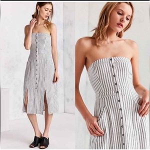 BDG Urban Outfitters Tiffany linen midi dress - 4